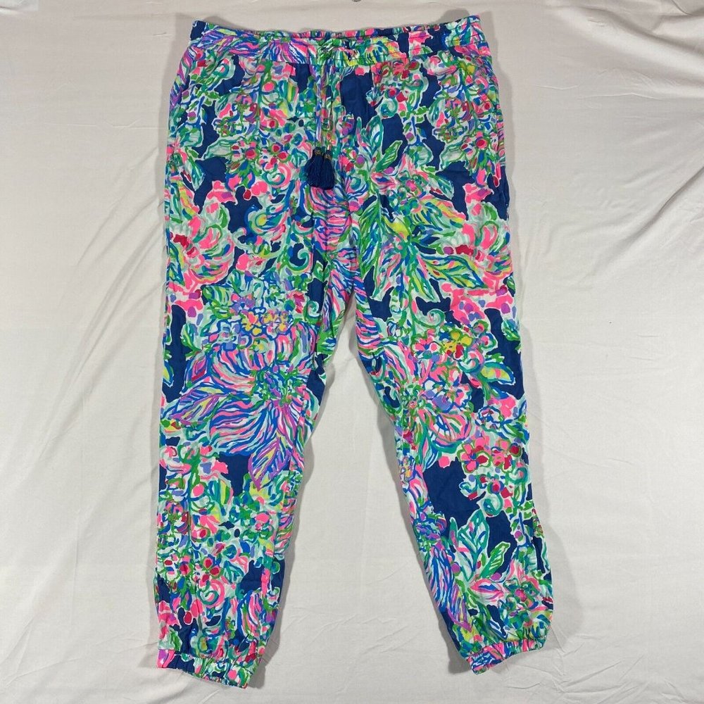 Lilly Pulitzer Piper Pull-On Jogger Pants Women’s Size Large 2-CR49